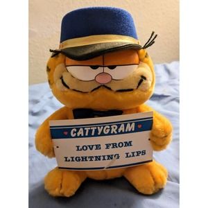 Vintage Garfield Cattygram Love From Lightning Lips w/Tags 9" Plush